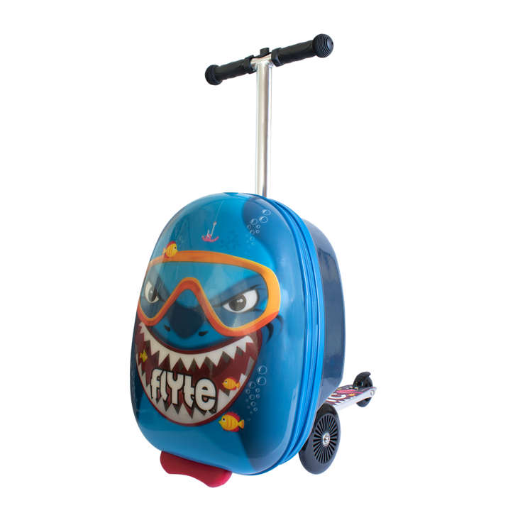 Zinc Flyte Stormy the Shark Scooter Suitcase Children s Luggage
